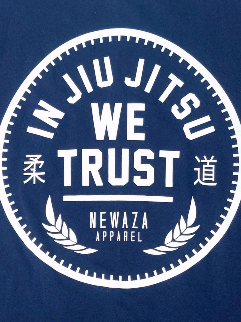 In Jiu Jitsu We Trust Newaza BJJ BLUE Short Sleeve Graphic TShirt XL Cotton New